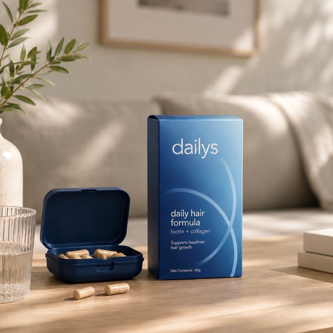 dailys daily hair formula — biotin + collagen